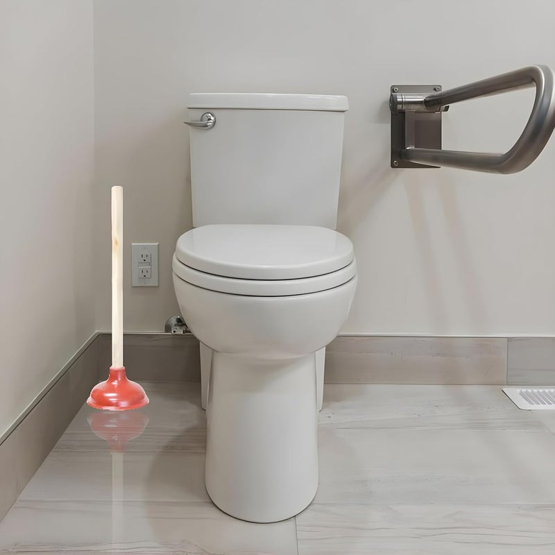 Bexter 19-Inch Toilet Plunger with Wooden Handle – Heavy-Duty Rubber Cup for Toilets, Sinks & Drains – Auburn - Image 4